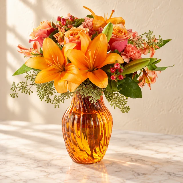 Afternoon Light Bouquet seasonal floral arrangement
